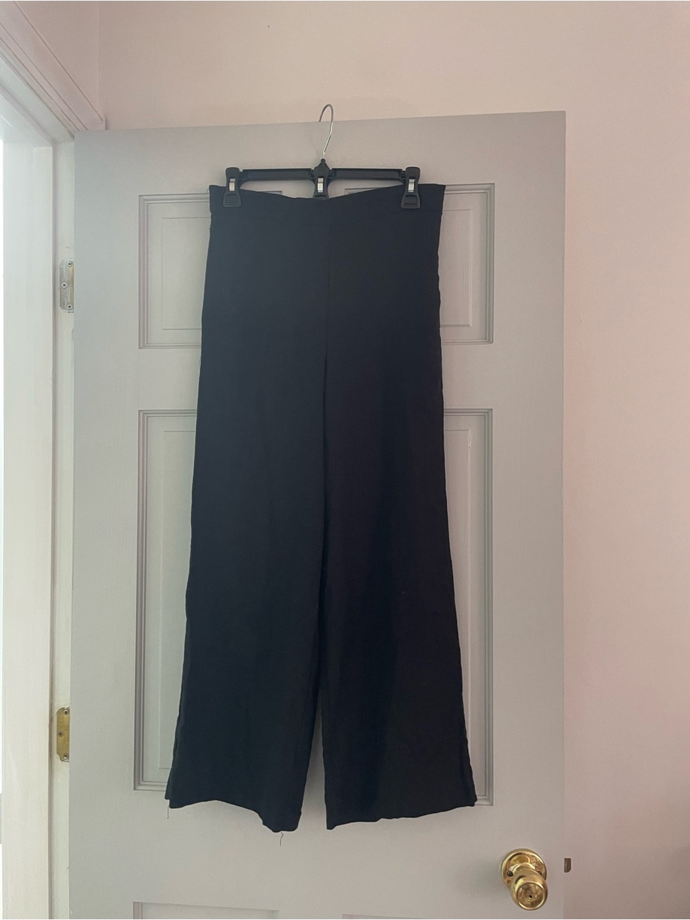 Nicole Miller Black Wide-Leg Dress Pants